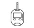 icon of Gaphic of diabetic glucose meter