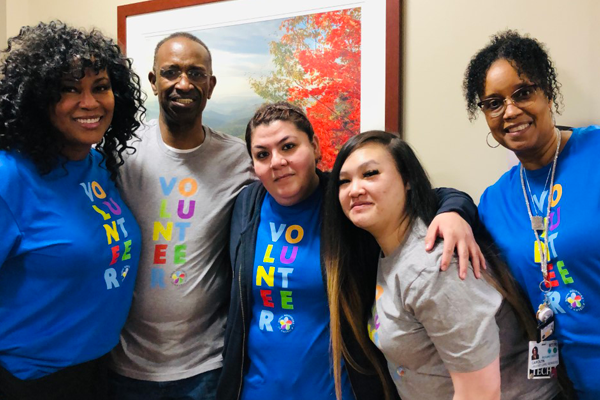 Photo of group of volunteers