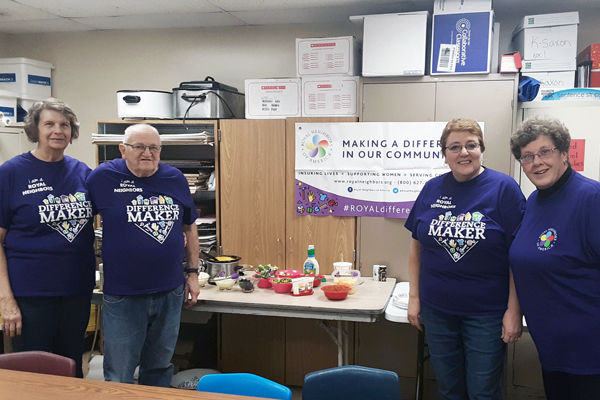 photo of Photo of four DMF Volunteers