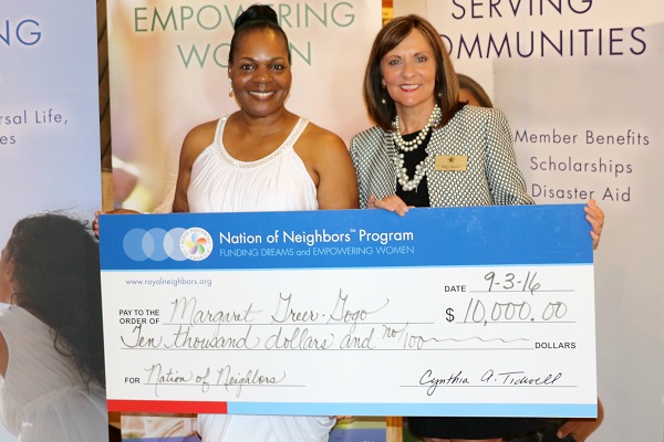 Margaret Greer Nation of Neighbors Winner